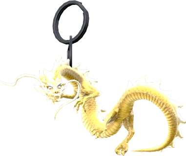 A Gold Dragon Charm