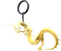 A Gold Dragon Charm